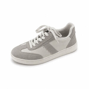 Chelsea & Violet Club Suede Leather Sneakers White Gray Size 9.5
